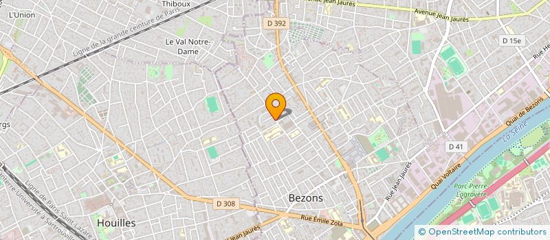 localisation de l'entreprise P C P (PLOMBERIE CHAUFFAGE PROFESSIONNEL) à BEZONS