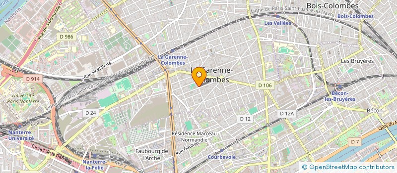 localisation de l'entreprise P.C. PARTICIPATIONS à LA GARENNE-COLOMBES