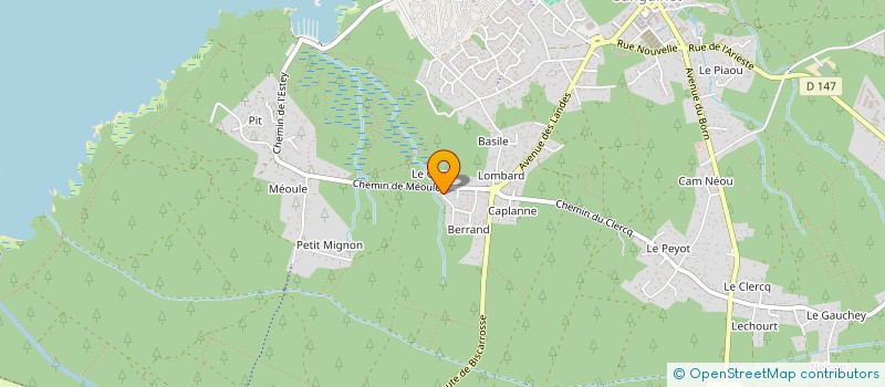 localisation de l'entreprise P.C PRODUCTION CONSEILS  SANGUINET