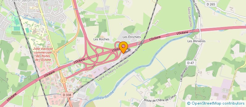 localisation de l'entreprise P.C.R à SAINT-SATURNIN
