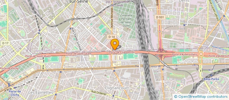 localisation de l'entreprise P C R à SAINT-OUEN-SUR-SEINE