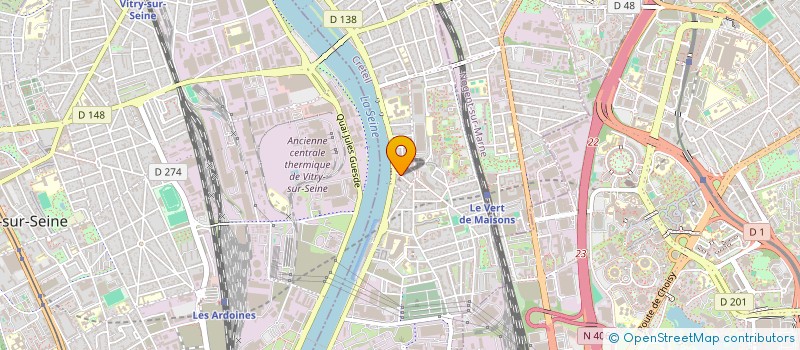 localisation de l'entreprise P & C RESEAUX à ALFORTVILLE