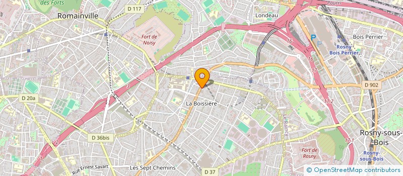 localisation de l'entreprise P.C.S.C à MONTREUIL