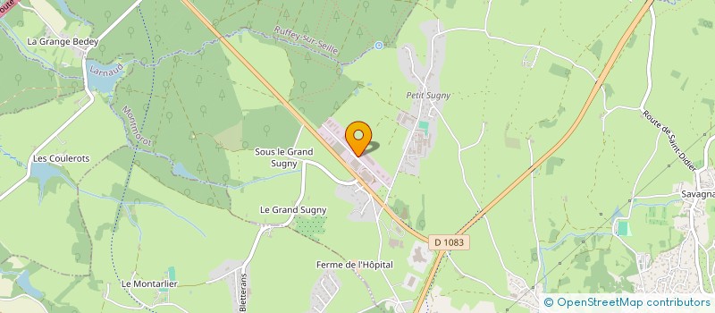 localisation de l'entreprise P.C.S. FRANCIOLI  MONTMOROT