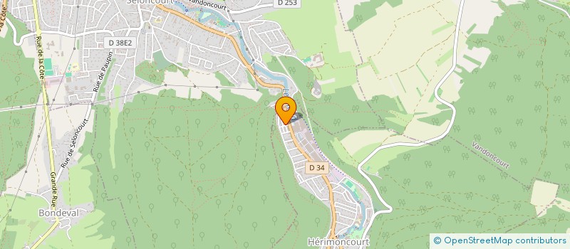 localisation de l'entreprise P.C.S.V.  HERIMONCOURT