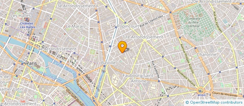localisation de l'entreprise P.C.V. 2000 à PARIS