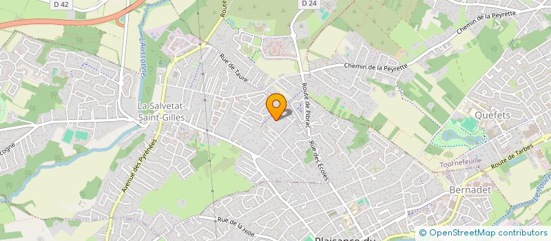 localisation de l'entreprise P.C.V IMMO  LA SALVETAT-SAINT-GILLES