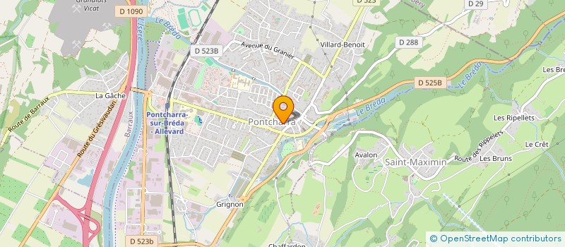 localisation de l'entreprise P. CARRON  PONTCHARRA