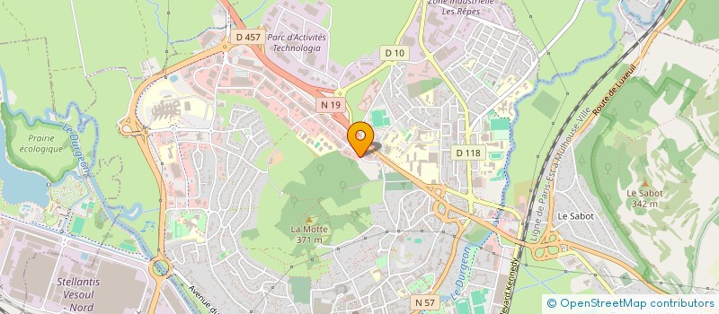 localisation de l'entreprise P.CATH FINANCES  VESOUL