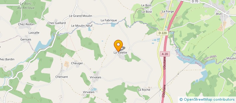 localisation de l'entreprise P.CERAME  SAINT-SULPICE-LES-FEUILLES