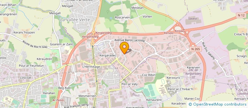 localisation de l'entreprise P. CHARLIER à GOUESNOU