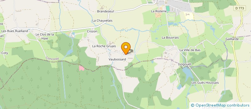 localisation de l'entreprise P. CLEAN  CONCORET