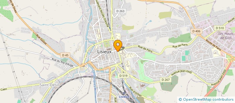 localisation de l'entreprise P. CLERGET  LISIEUX