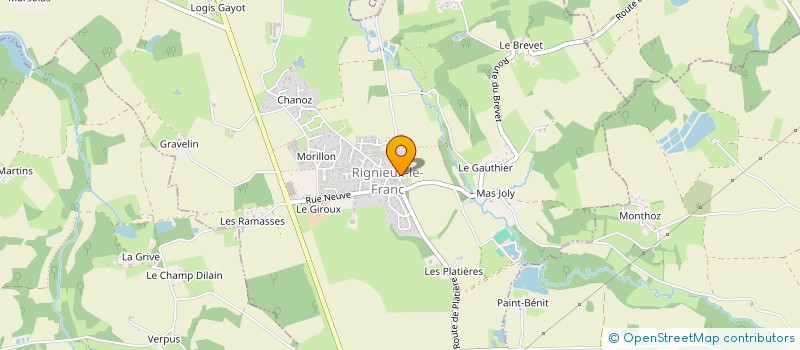 localisation de l'entreprise P.CLS SCI  RIGNIEUX-LE-FRANC