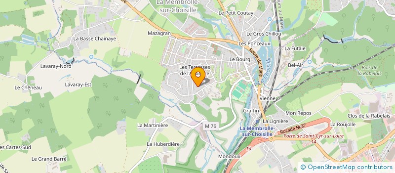 localisation de l'entreprise P&CO IMMO  LA MEMBROLLE-SUR-CHOISILLE