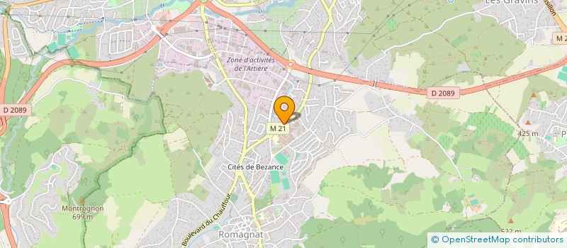 localisation de l'entreprise P CONSEIL  ROMAGNAT