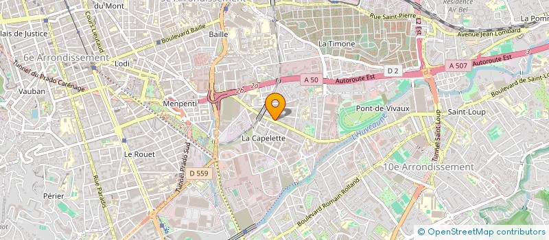 localisation de l'entreprise P.D.B. à MARSEILLE