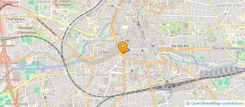 localisation de l'entreprise P.D.B. à RENNES
