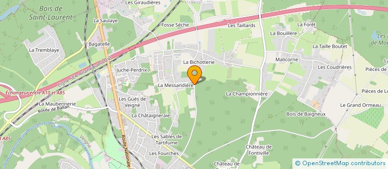 localisation de l'entreprise P.D.F  VEIGNE