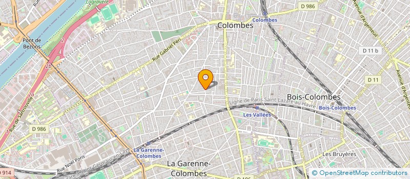 localisation de l'entreprise P.D.I à COLOMBES