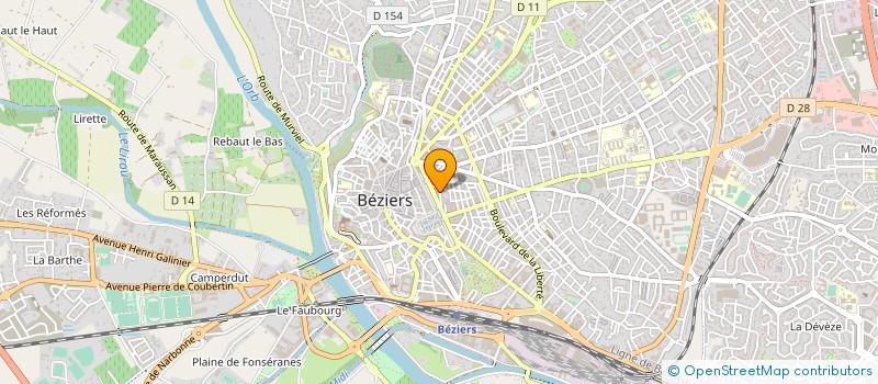 localisation de l'entreprise P.D.J. ENTREPRISE  BEZIERS