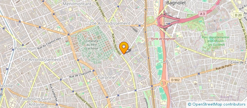 localisation de l'entreprise P.D.M  PARIS