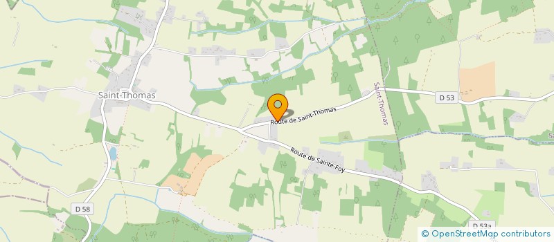 localisation de l'entreprise P D P  SAINT-THOMAS