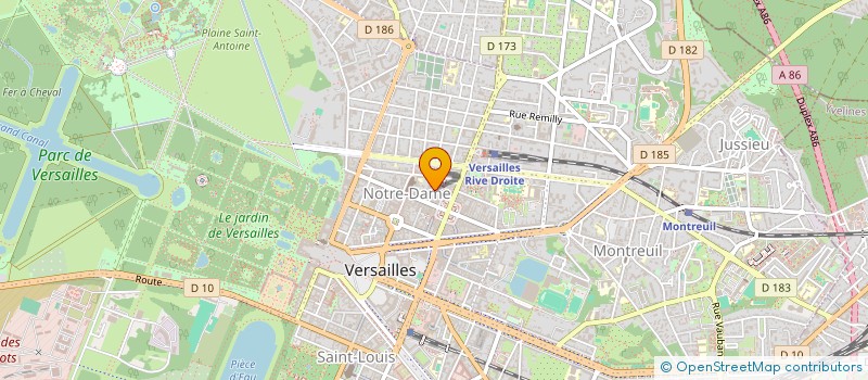 localisation de l'entreprise P.DAVID LEY SARL à VERSAILLES