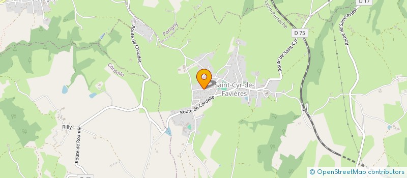 localisation de l'entreprise P. DEVIS MATERIEL  SAINT-CYR-DE-FAVIERES