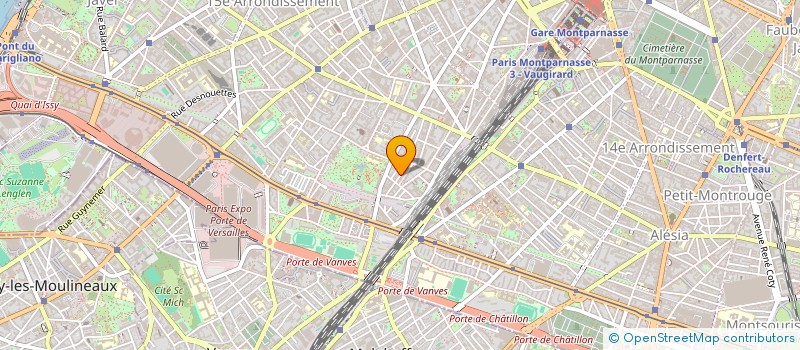 localisation de l'entreprise P(E-A)NSER, COMPAGNIE DE CREATION DE SPECTACLES VIVANTS EN DANSE ET AUTRES ARTS PLASTIQUES  PARIS