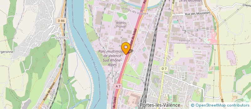 localisation de l'entreprise P E B E  PORTES-LES-VALENCE