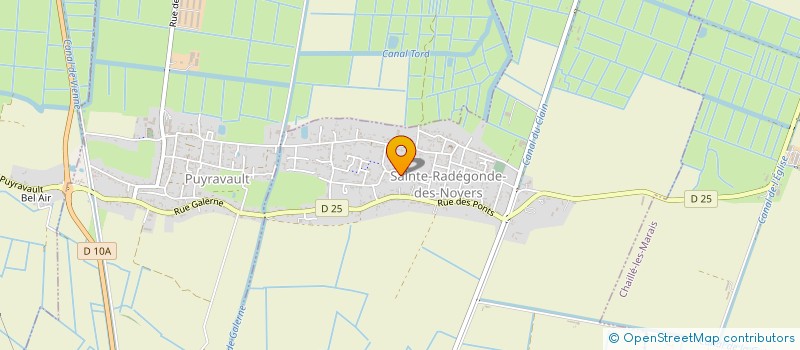 localisation de l'entreprise P.E.B SERVICES à SAINTE-RADEGONDE-DES-NOYERS