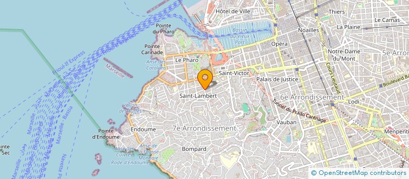 localisation de l'entreprise P.E.C. à MARSEILLE