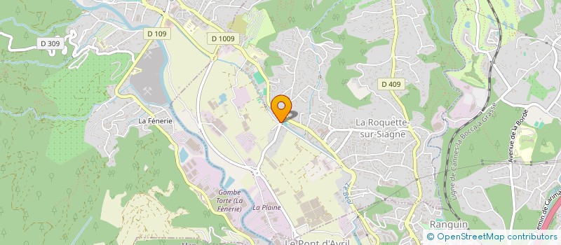 localisation de l'entreprise P.E.C EXPERTISE à LA ROQUETTE-SUR-SIAGNE