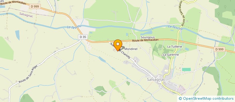 localisation de l'entreprise P.E.D.A. (PARTAGER, ECHANGER, DEVELOPPER, ACCOMPAGNER)  SALVAGNAC