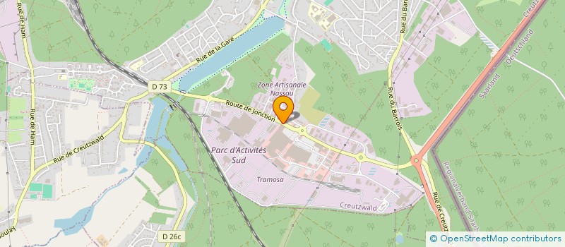 localisation de l'entreprise P E DISTRIBUTION MENAGERS  CREUTZWALD