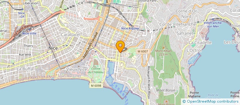 localisation de l'entreprise P.E.F à NICE