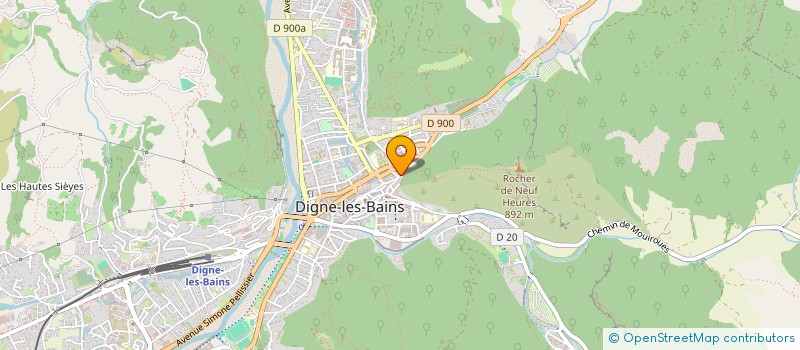 localisation de l'entreprise P.E.G. à DIGNE-LES-BAINS