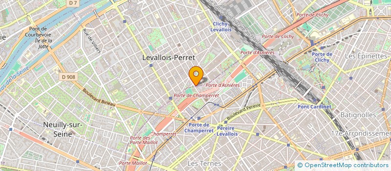 localisation de l'entreprise P.E.G.COMMUNICATION à LEVALLOIS PERRET