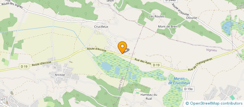 localisation de l'entreprise P.E.H BRUNET  SAINT-CHEF