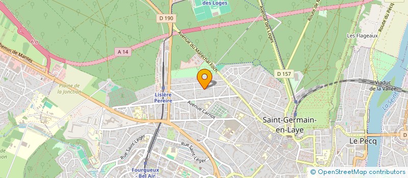 localisation de l'entreprise P.E.I.  SAINT-GERMAIN-EN-LAYE