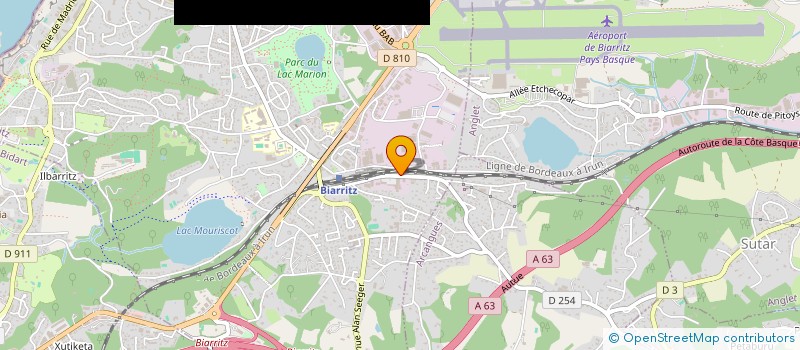 localisation de l'entreprise P.E.J. à BIARRITZ