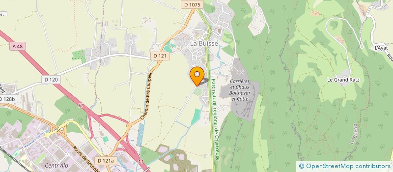 localisation de l'entreprise P.E.L.S  LA BUISSE