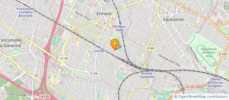 localisation de l'entreprise P E M ARTEMIS PEINTURE à ERMONT