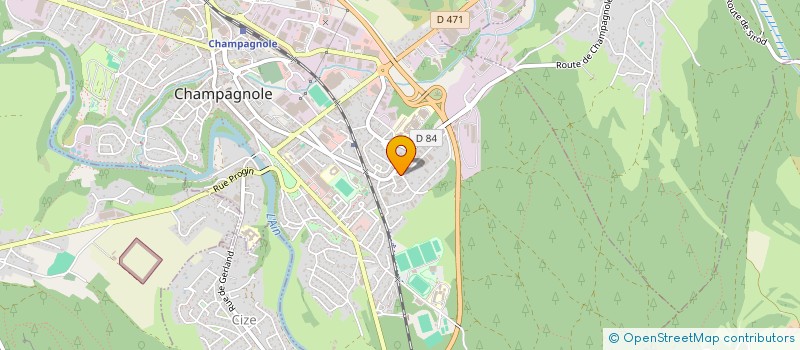 localisation de l'entreprise P.E.M.S. à CHAMPAGNOLE