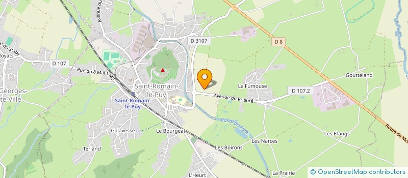 localisation de l'entreprise P.E.N.T.  SAINT-ROMAIN-LE-PUY