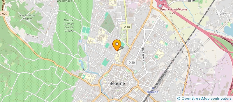 localisation de l'entreprise P.E.P. BUREAUTIQUE à BEAUNE