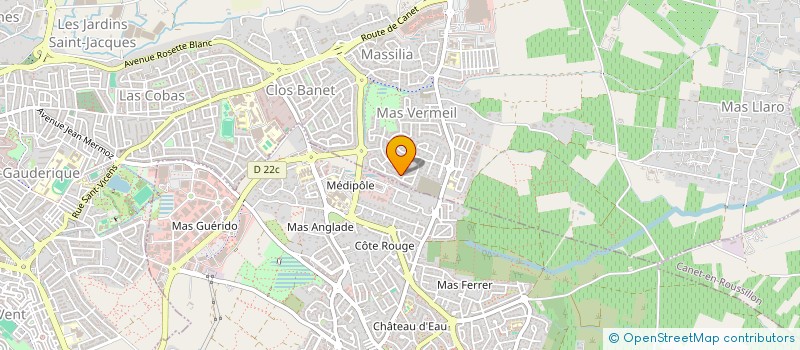 localisation de l'entreprise P.E.P.P.S.  PERPIGNAN