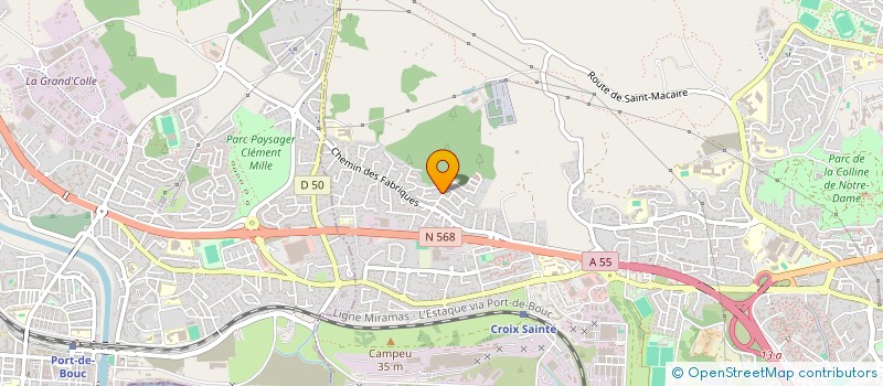 localisation de l'entreprise P.E.P. PLOMBERIE.ELECTRICITE.PROVENCALES  MARTIGUES