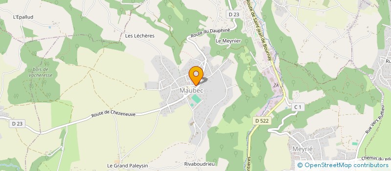 localisation de l'entreprise P.E.P PRO-ETANCHEITE-PISCINE  MAUBEC